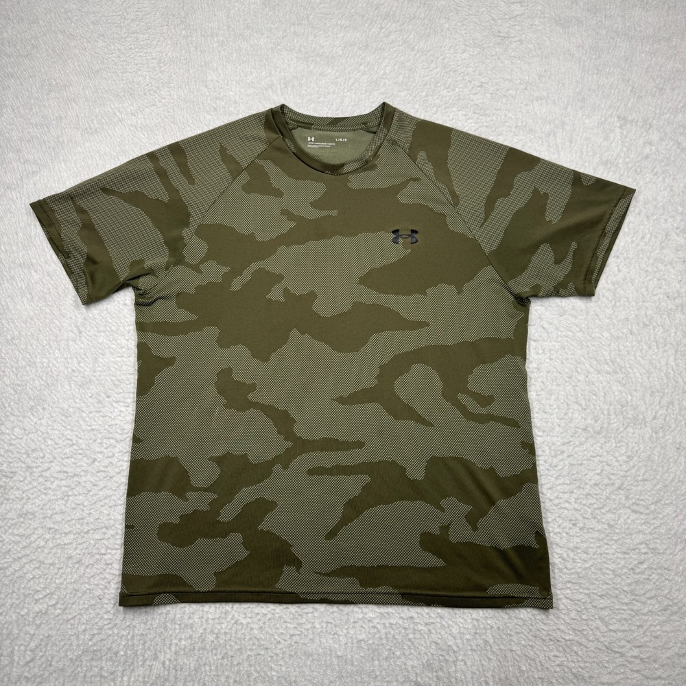 Under Armour Green UA Camo Graphic Short Sleeve T-Shirt Men's Size Large